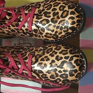 Jellypop Leopard Print Boots